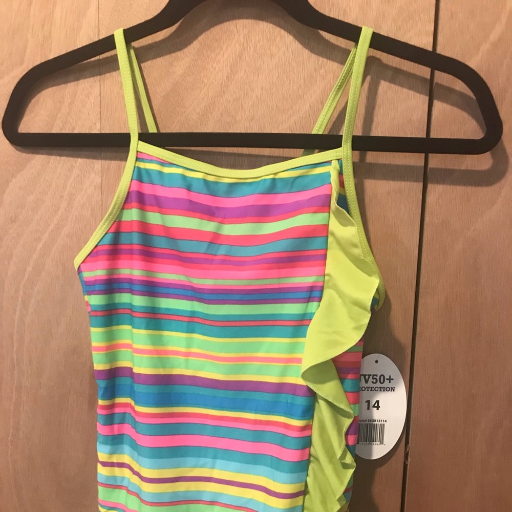 Girls Ruffle Swimsuit NWT